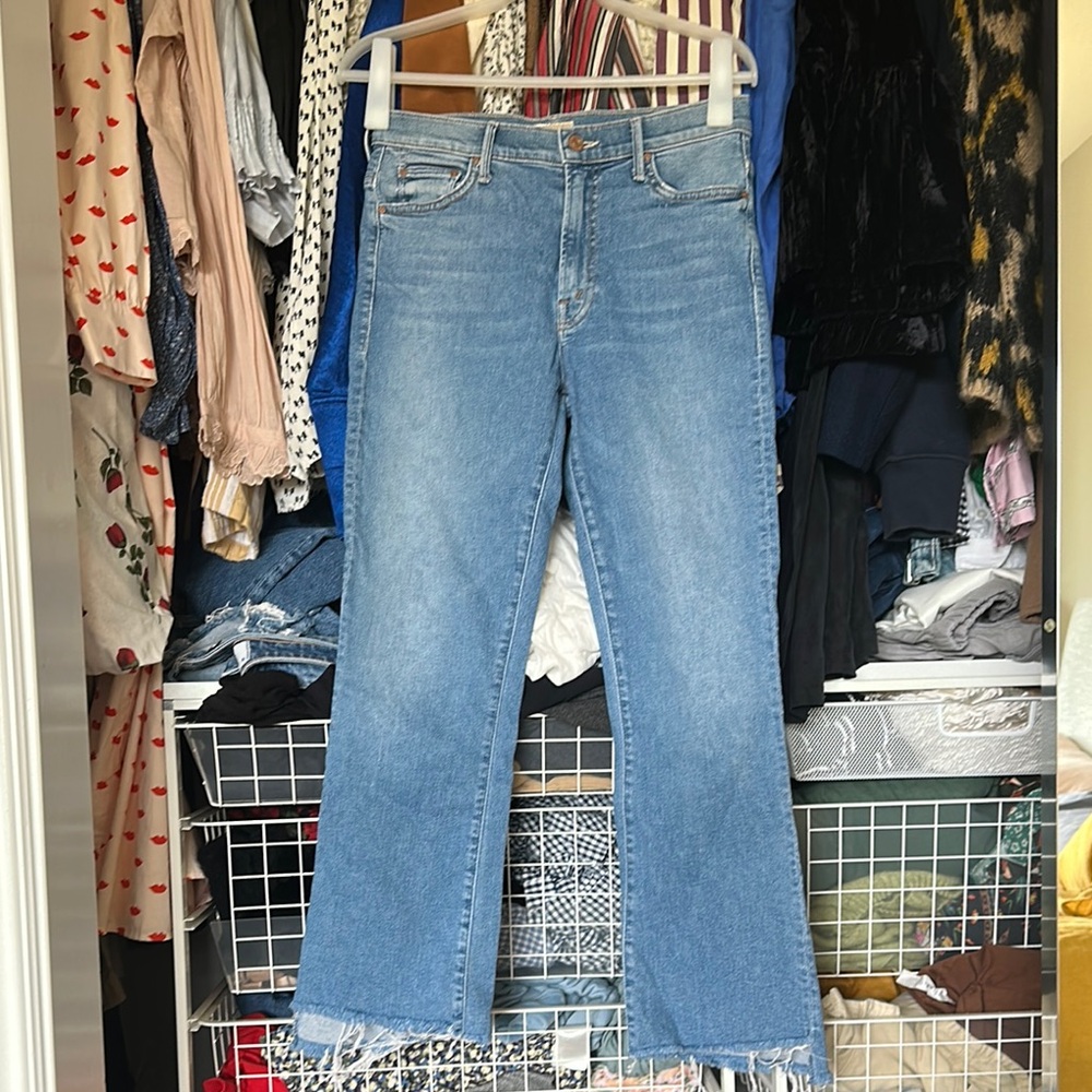 Mother Insider Crop Step Fray jeans